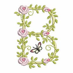 Heirloom Rose Alphabets 02 machine embroidery designs