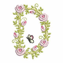 Heirloom Rose Alphabets 04 machine embroidery designs