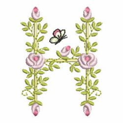 Heirloom Rose Alphabets 08