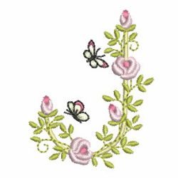 Heirloom Rose Alphabets 10 machine embroidery designs