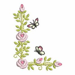 Heirloom Rose Alphabets 12 machine embroidery designs