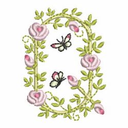 Heirloom Rose Alphabets 17 machine embroidery designs