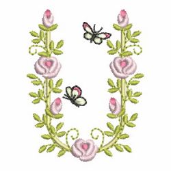 Heirloom Rose Alphabets 21 machine embroidery designs