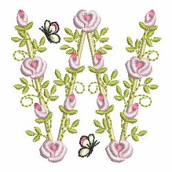 Heirloom Rose Alphabets 23 machine embroidery designs