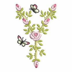 Heirloom Rose Alphabets 25 machine embroidery designs