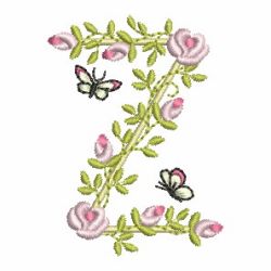 Heirloom Rose Alphabets 26 machine embroidery designs