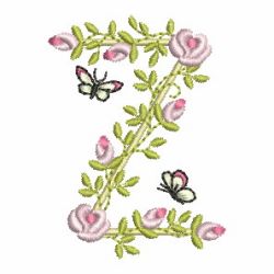 Heirloom Rose Alphabets 26 machine embroidery designs