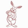 Redwork Bunny 01(Md)