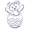 Redwork Easter Bears 01(Md)