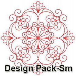 Redwork Fancy Quilt machine embroidery designs