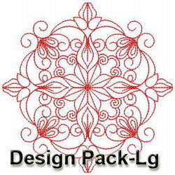 Redwork Fancy Quilt machine embroidery designs