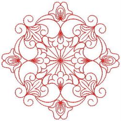 Redwork Fancy Quilt 02 machine embroidery designs