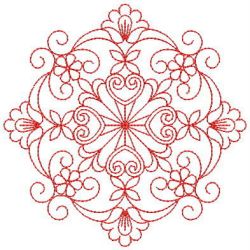Redwork Fancy Quilt 03