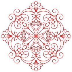 Redwork Fancy Quilt 03 machine embroidery designs