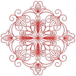 Redwork Fancy Quilt 04 machine embroidery designs