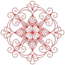 Redwork Fancy Quilt 05 machine embroidery designs