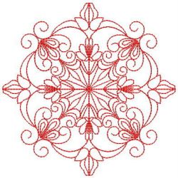 Redwork Fancy Quilt 07 machine embroidery designs