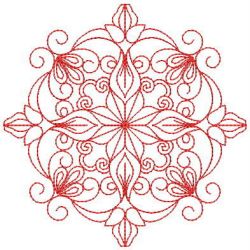 Redwork Fancy Quilt 08 machine embroidery designs