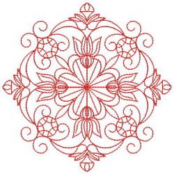 Redwork Fancy Quilt 09