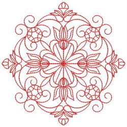 Redwork Fancy Quilt 09 machine embroidery designs