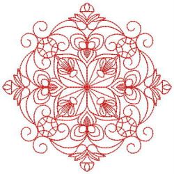 Redwork Fancy Quilt 10 machine embroidery designs