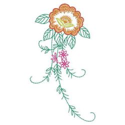 Vintage Elegant Flowers 04 machine embroidery designs