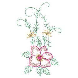 Vintage Elegant Flowers 05 machine embroidery designs