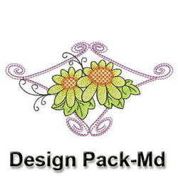 Gorgeous Flowers machine embroidery designs