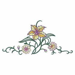 Decorative Flowers 01 machine embroidery designs