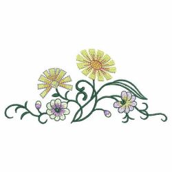 Decorative Flowers 02 machine embroidery designs