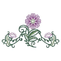 Decorative Flowers 04 machine embroidery designs