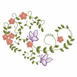 Heirloom Flowers 06 machine embroidery designs