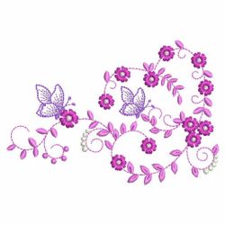 Heirloom Flowers 07 machine embroidery designs