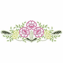 Cutwork Floral Borders 05 machine embroidery designs