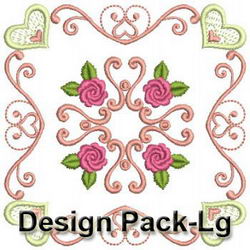 Combined Rose Quilt 2 machine embroidery designs