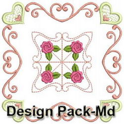 Combined Rose Quilt 3 machine embroidery designs