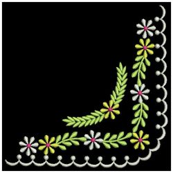 Heirloom Flower Corners 01 machine embroidery designs