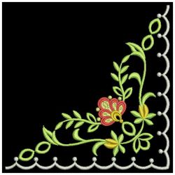 Heirloom Flower Corners 02 machine embroidery designs