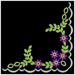 Heirloom Flower Corners 03 machine embroidery designs