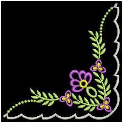 Heirloom Flower Corners 04 machine embroidery designs