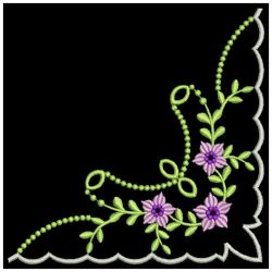 Heirloom Flower Corners 06 machine embroidery designs