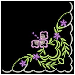 Heirloom Flower Corners 09 machine embroidery designs