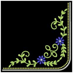 Heirloom Flower Corners 10 machine embroidery designs