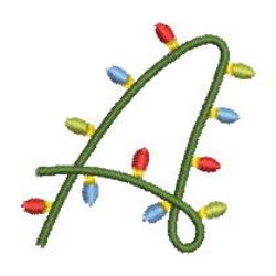 Christmas Alphabets 01 machine embroidery designs