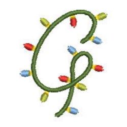 Christmas Alphabets 07 machine embroidery designs