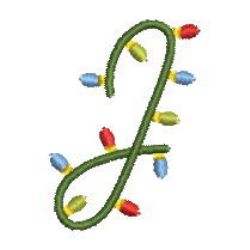 Christmas Alphabets 10 machine embroidery designs