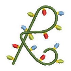 Christmas Alphabets 18 machine embroidery designs