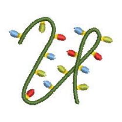 Christmas Alphabets 21 machine embroidery designs