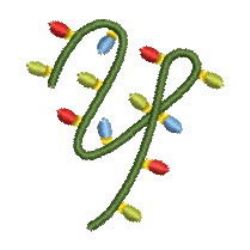 Christmas Alphabets 25 machine embroidery designs