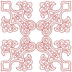 Elegant Redwork Quilts 04